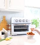 Cuisinart Convection AirFryer Toaster Oven, White (TOA-60WC) | Premium 1800-Watt Motor, 7-in-1 Functions, Wide Temperature Range, Large Capacity, 60-Minute Timer/Auto-Off