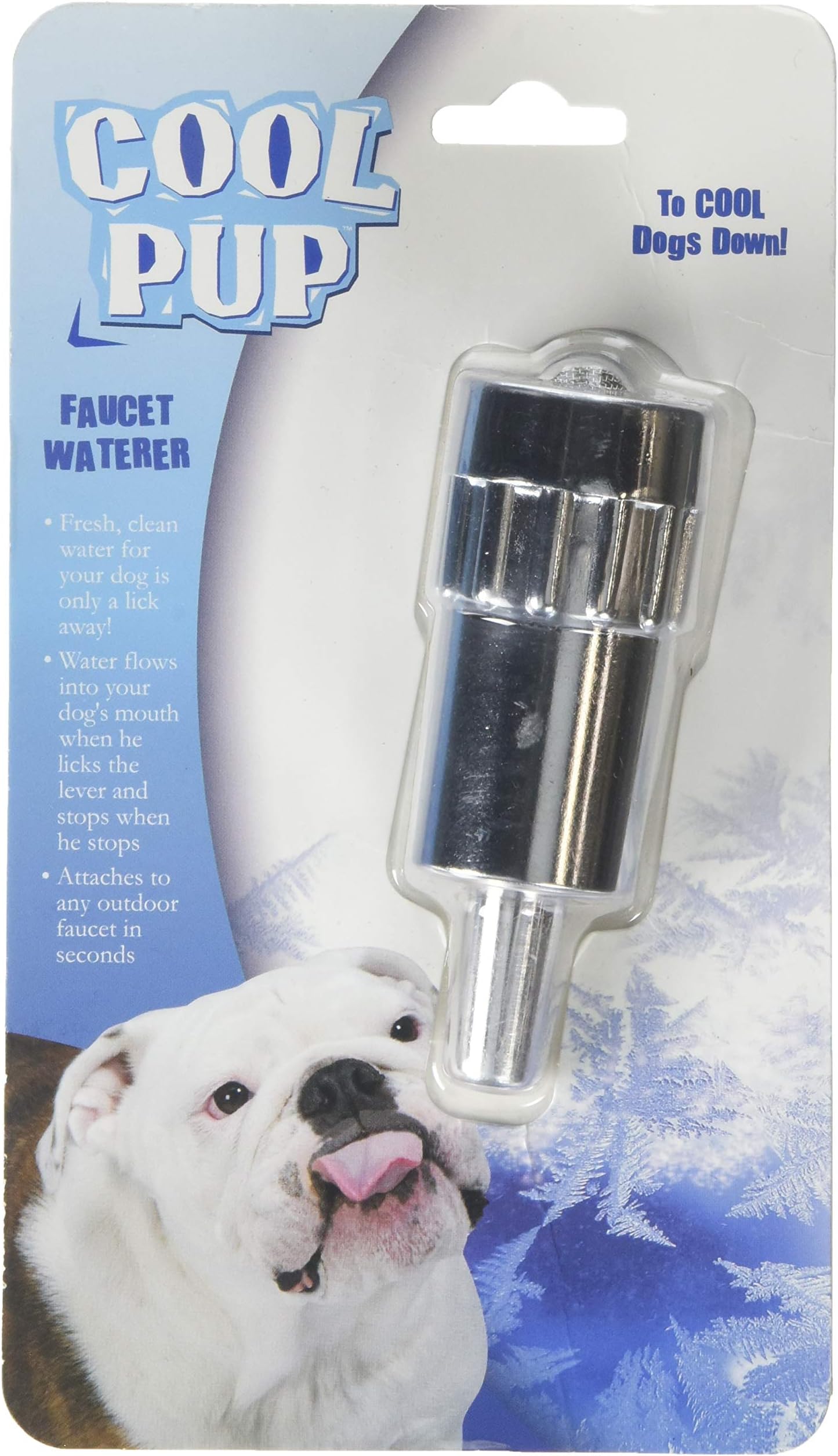Cool Pup™ Faucet Waterers—Unique and Innovative Outdoor Faucet Attachments That Make It Easy to Offer Dogs Cool, Fresh Water Even When They're Outside Alone