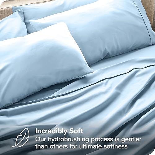 Miniatura 2 de Juego de sábanas de 7 piezas tamaño King dividido de calidad de hotel para cama ajustable de 1000 hilos, sábanas de algodón egipcio de 18 pulgadas