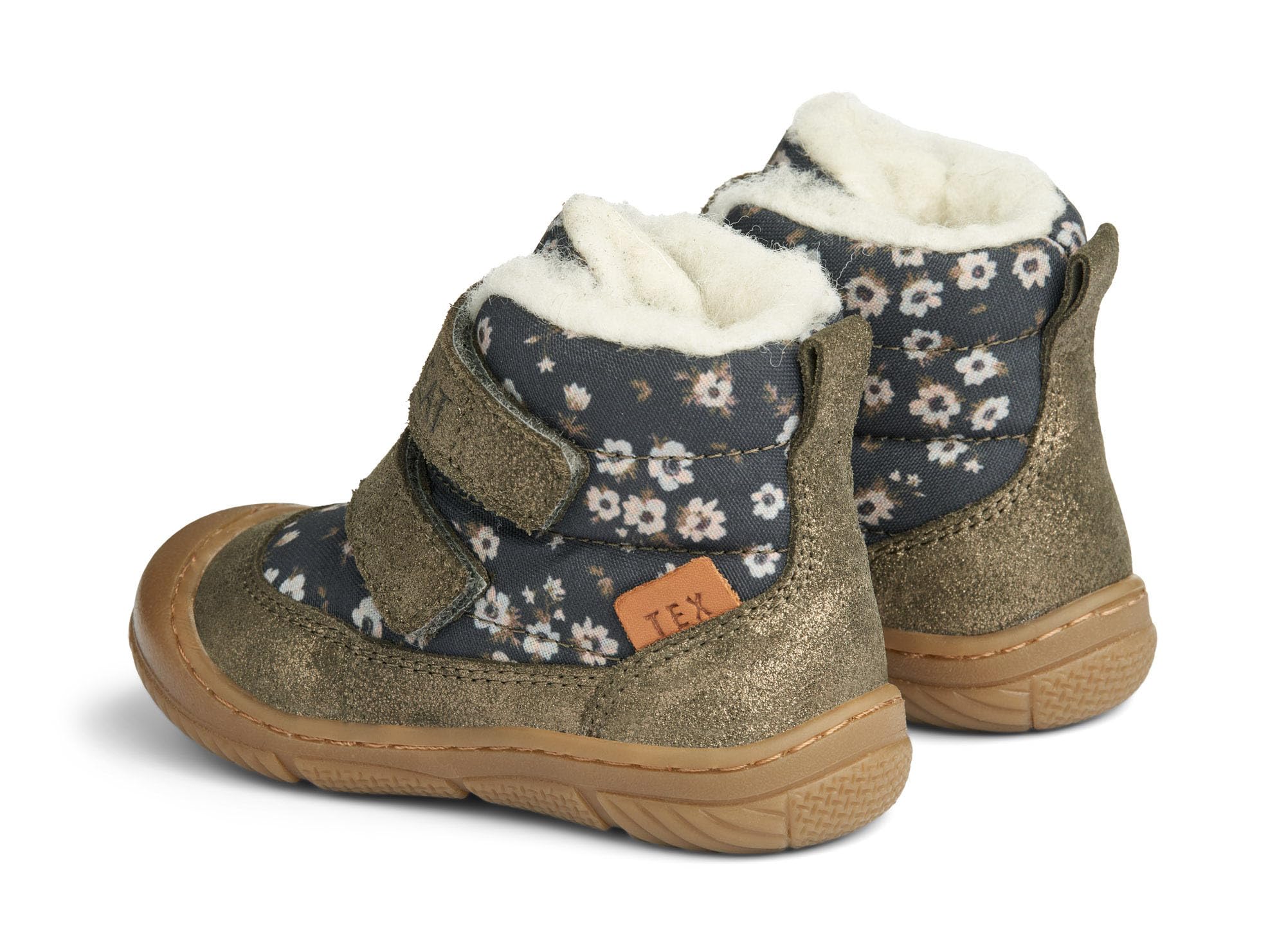 Wheat Dowi-Scarpe Primi Passi Pelle, 50% Nylon Riciclato, Traspiranti, Impermeabili, Inizia a Camminare Unisex-Bambini e Ragazzi