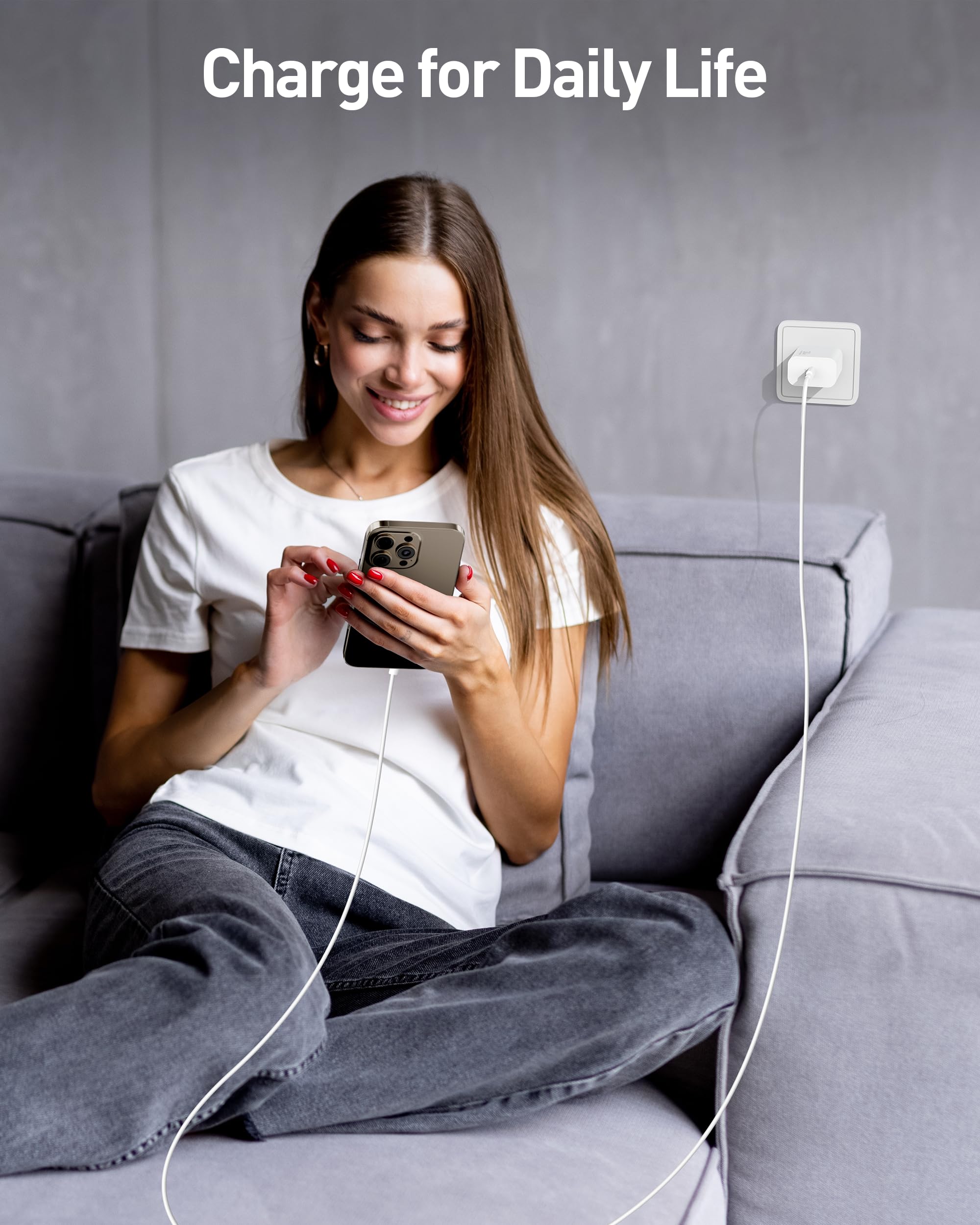 35W USB C Fast Charger for Google Pixel 10/10 Pro XL/10 Pro Fold/9/9 Pro XL/8/8a/8 Pro/7/6/5/4/3 XL, 2-Pack 35W Type C Fast Charger Block & 10FT Long USB C Cable for Galaxy S25/S24/S23/S22/A57/A56/A55