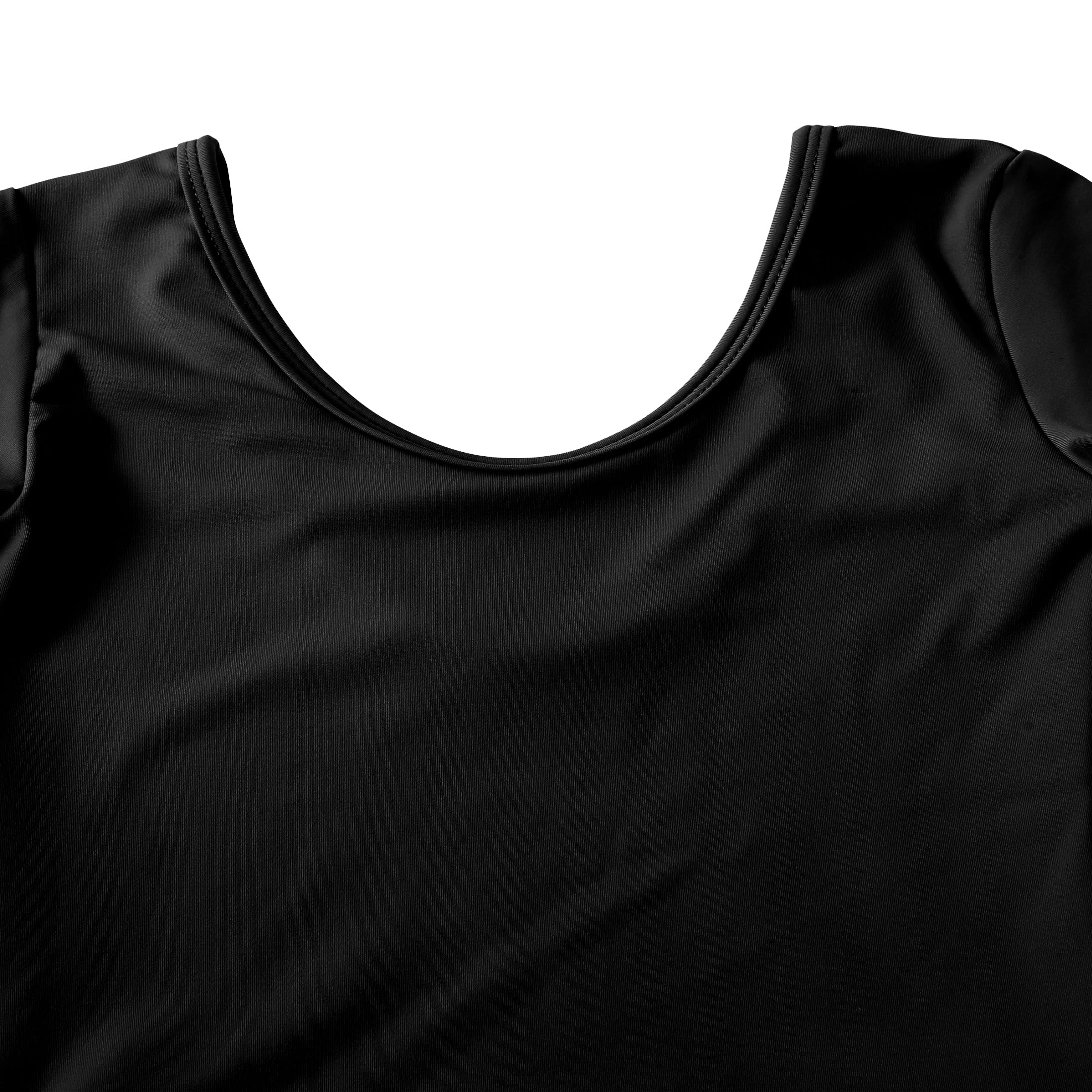 HIPPOSEUS Girls Ballet Leotards with Skirt Toddler Classic Short Sleeve Dance Dress for Ballerina,7023-Black,11-12Years