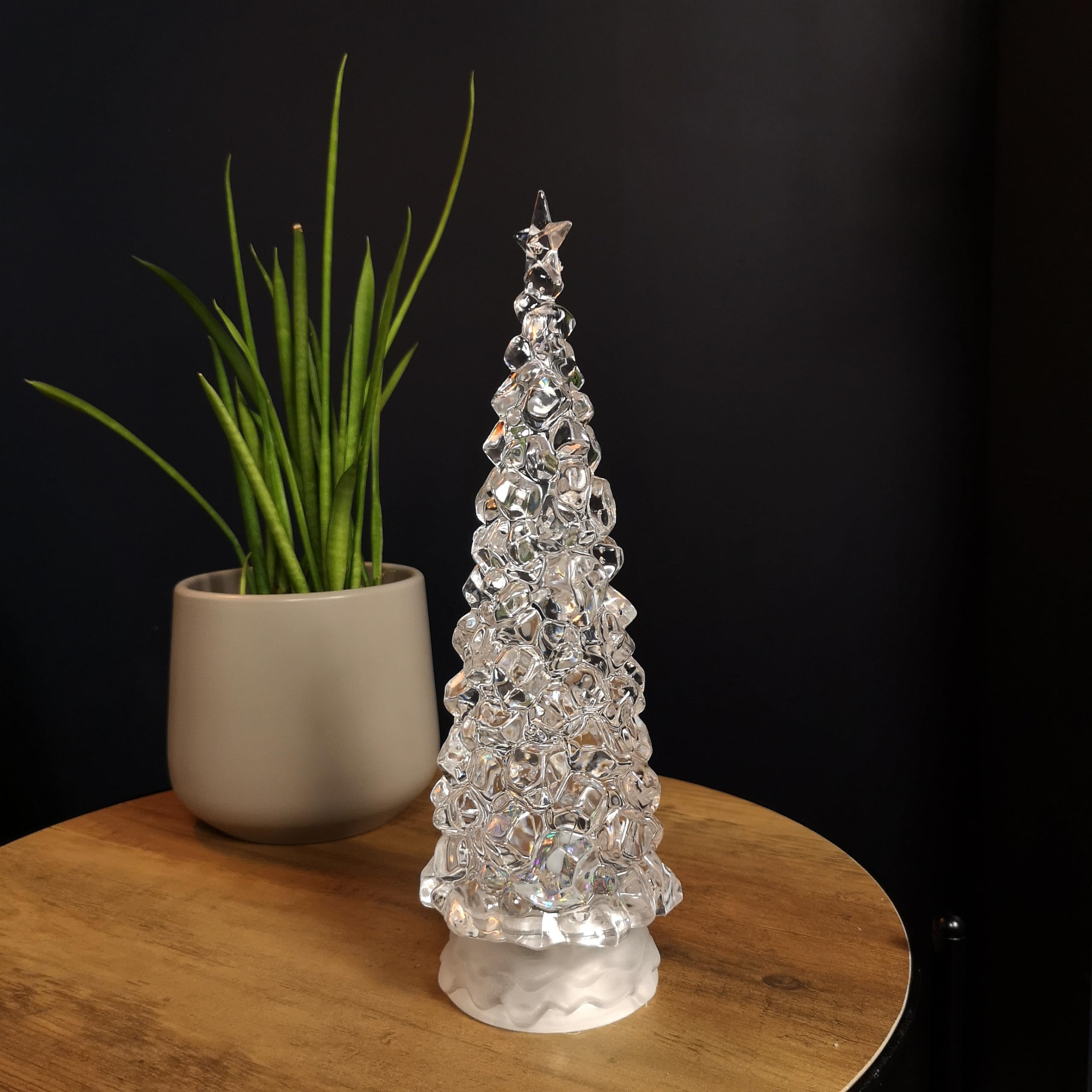 Samuel ALEXANDER 30cm LED Water Spinner Christmas Tree With Colour Changing LEDs