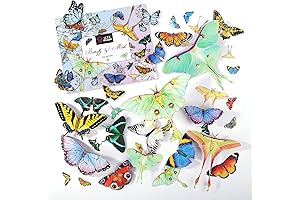 Lifelike Resin Decor: 46 Double-Sided Faux Butterflies for Resin Art & Crafts