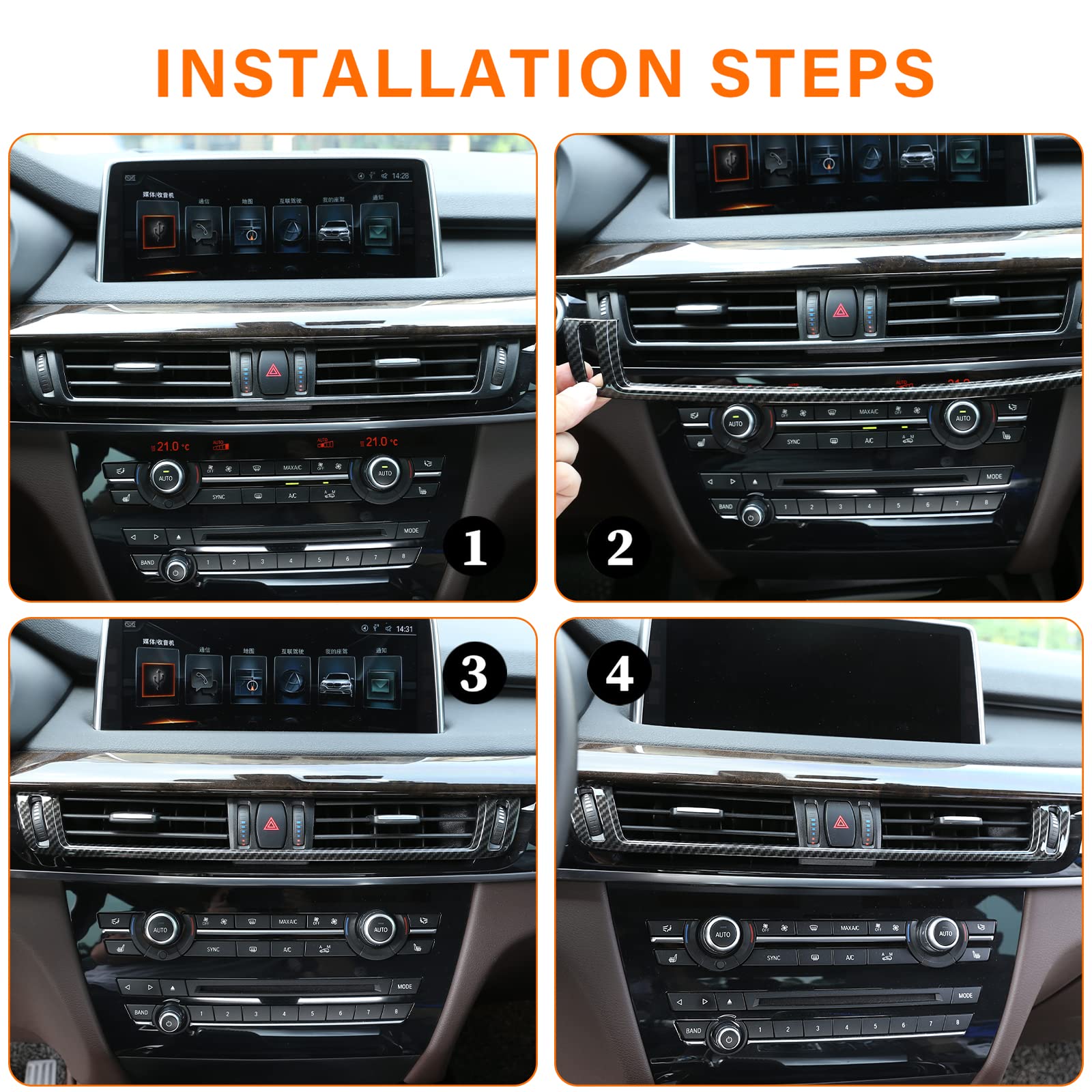 Amenagement Interieur,Plaque Chromée Pour Ventilation De Climatisation