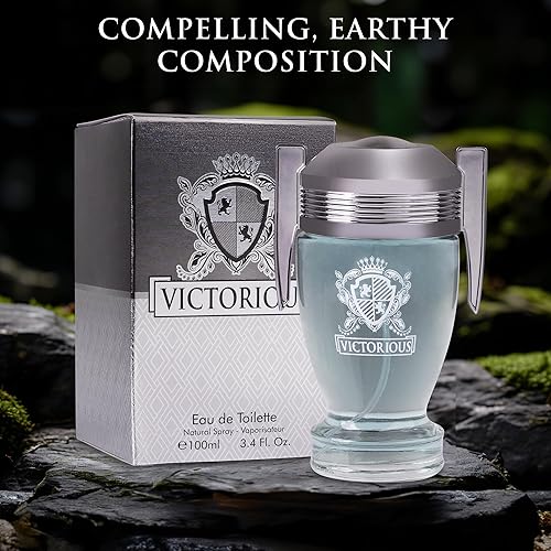 Miniatura 4 de Victorious for Men Eau De Toilette - Fragancia amaderada y acuática - Hoja de laurel aromática y jazmín y base amaderada de madera de guayaco,