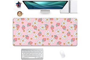 Cute Strawberry Desk Mat
