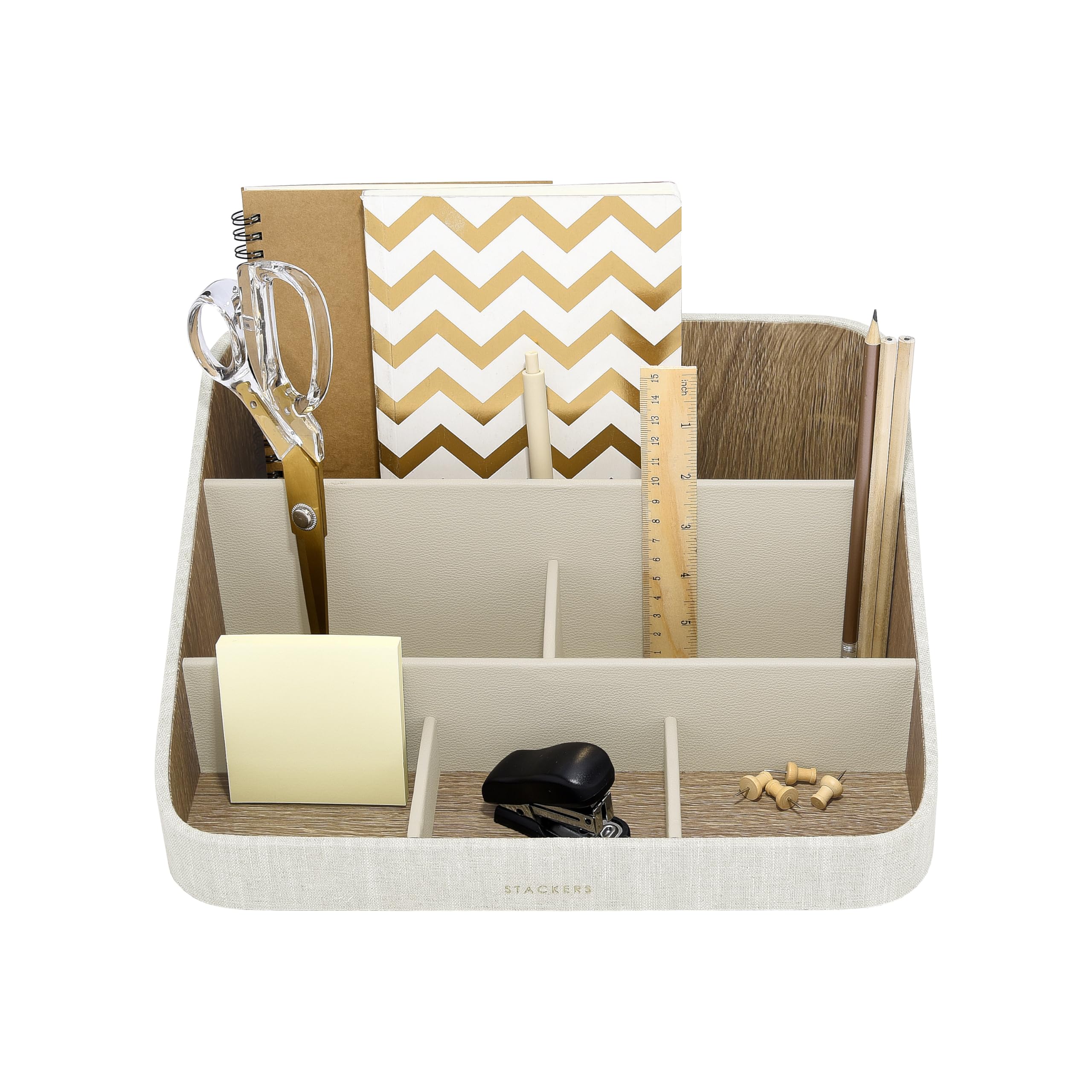 Stackers Oatmeal & Linen Desk Organiser