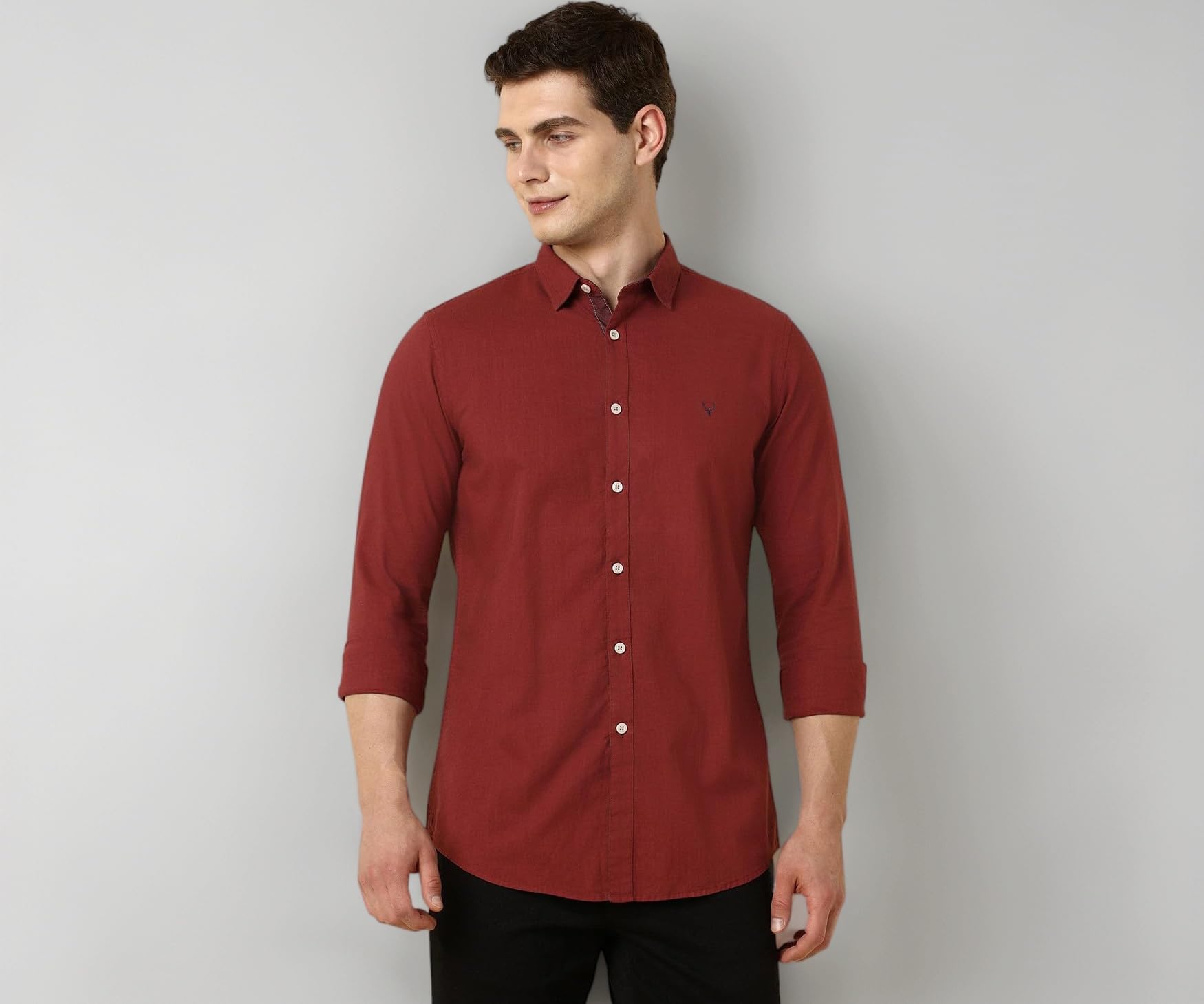 Allen Solly Menโs Casual Shirt | Regular Collar | Soft Breathable Fabric | Everyday Smart Casual Wear