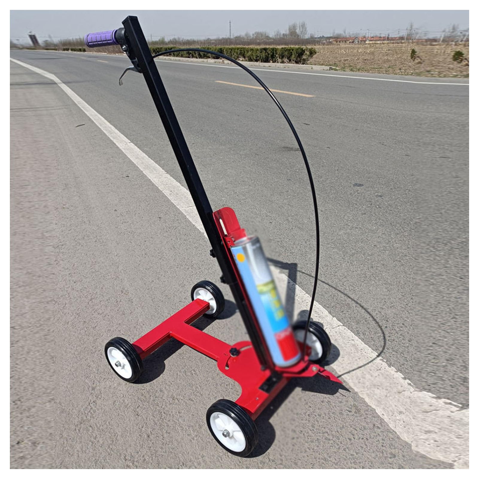 GTHTUHFD Line Marking Machine,Road Marking Machine,Hand-Push Lane Marking Applicator,Marking Tools,Suitable For School Playground Parking Lot Marking