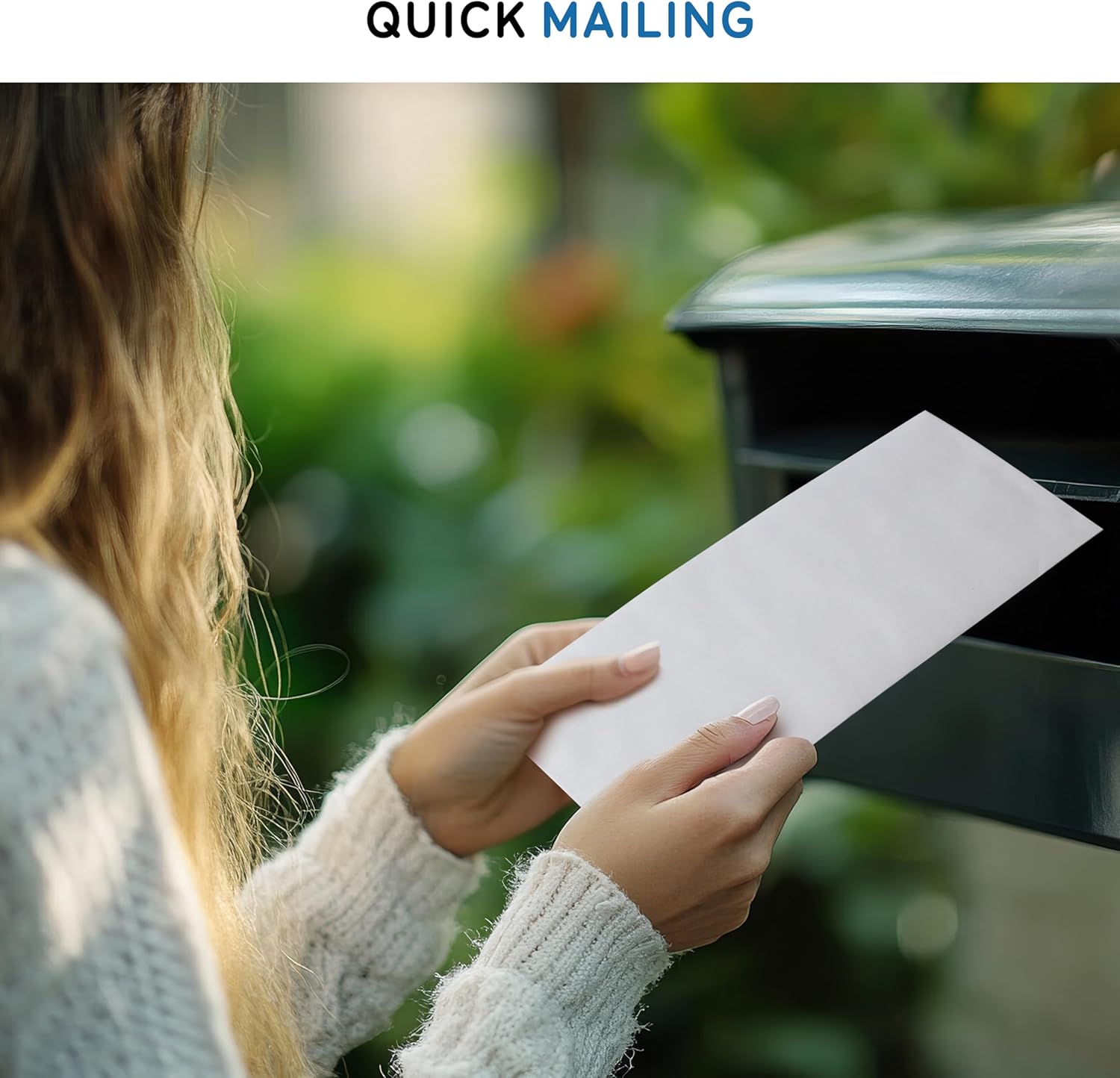 #10 Security Envelopes Letter Size Self Seal, 500 Count, Mailing Envelopes, Checks, Letters, Office Documents - Windowless, Security Tinted, Business Envelopes - White, 4-1/8" x 9-1/2"