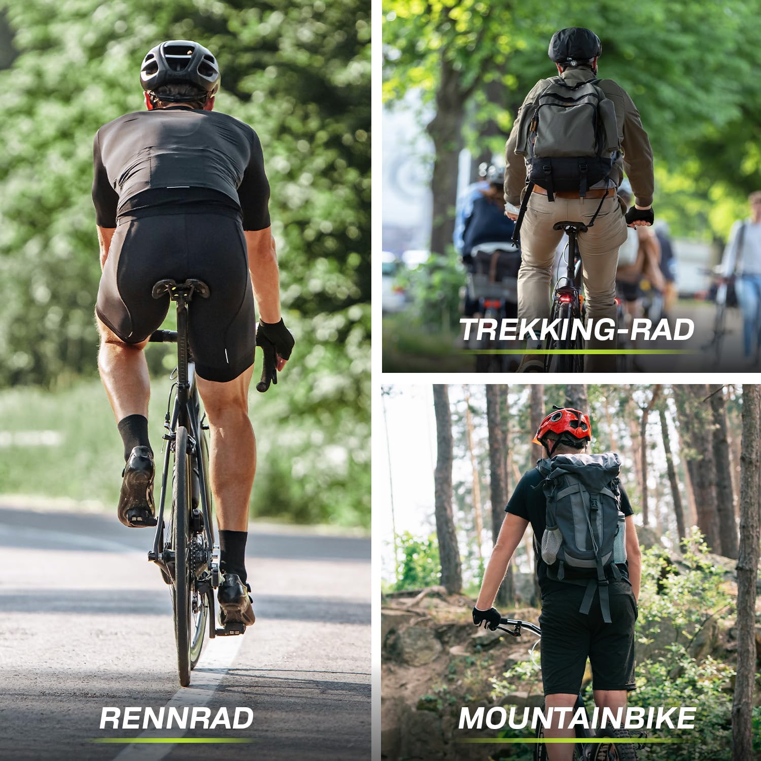 MACCIAVELLI - Guantes de ciclismo para hombre | acolchados, transpirables, seguros | Guantes de ciclismo MTB para hombre y mujer | Guantes de ciclismo sin dedos con inserciones de gel - Ideal para MTB