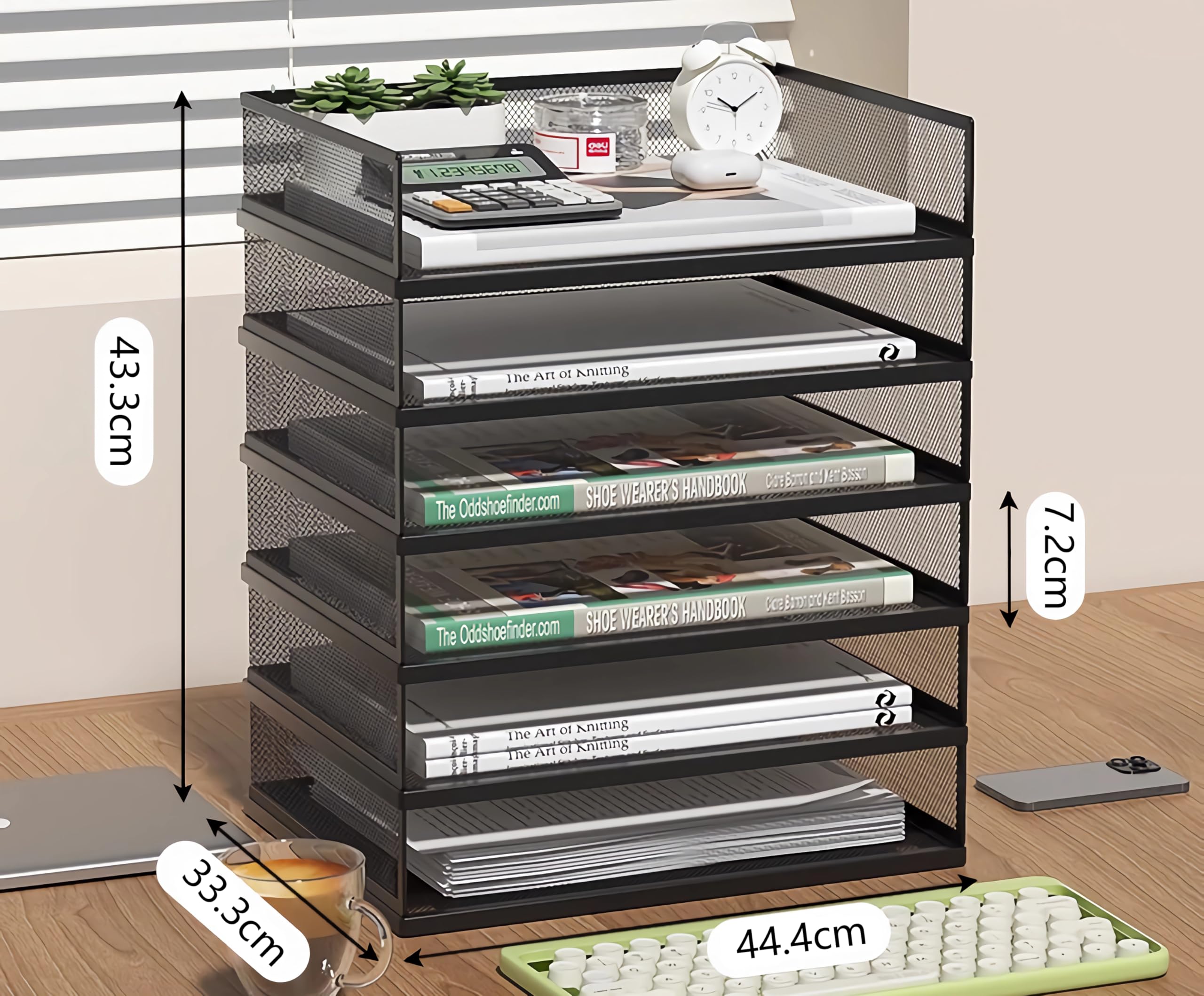 Amazon.co.jp: ikeem A3/A4判書類整理ケース 鉄 縦置き/横置き レター 