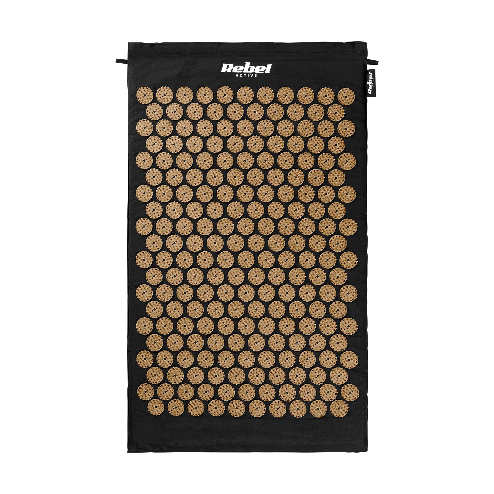 Rebel Electro Estera de Salud Eco para acupresión con Picos Juego de Almohada 72 x 42 cm RBA-6011-GL