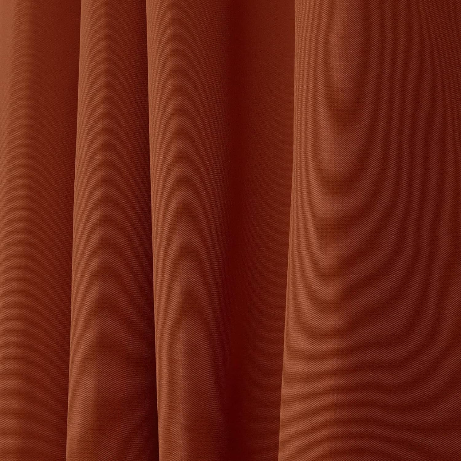 NICOLE MILLER NEW YORK Canvas Indoor/Outdoor Grommet Top Curtain Panel Pair, 54"x96", Orange Marmalade