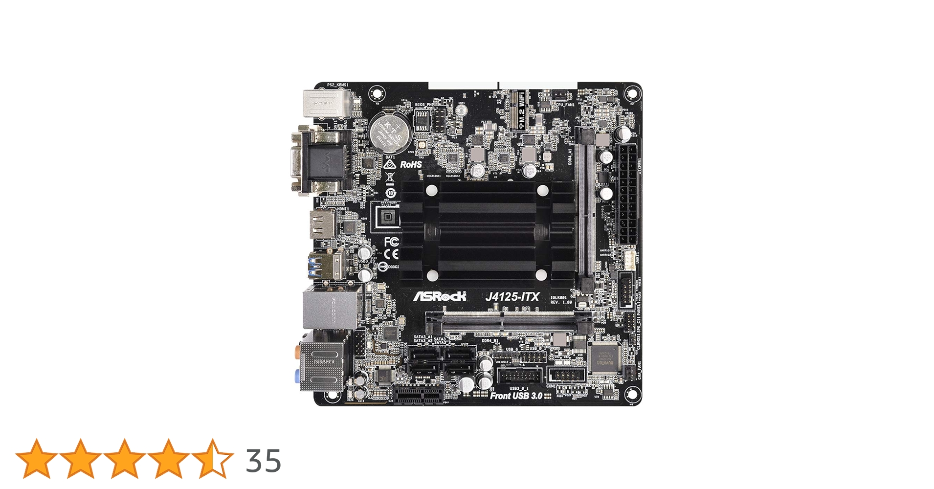 ASRock J4125-ITX マザーボード J4125-ITX | ASRock(アスロック) Intel J4125搭載 Mini-ITX