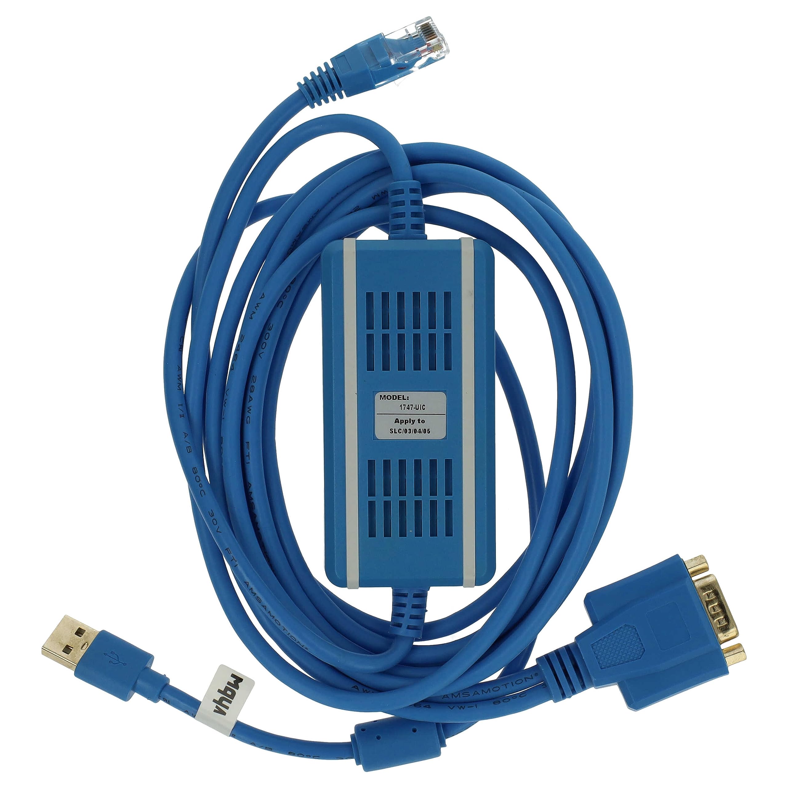vhbw Cavo di programmazione USB sostituisce USB-1747-UIC per radio + CD driver, blu