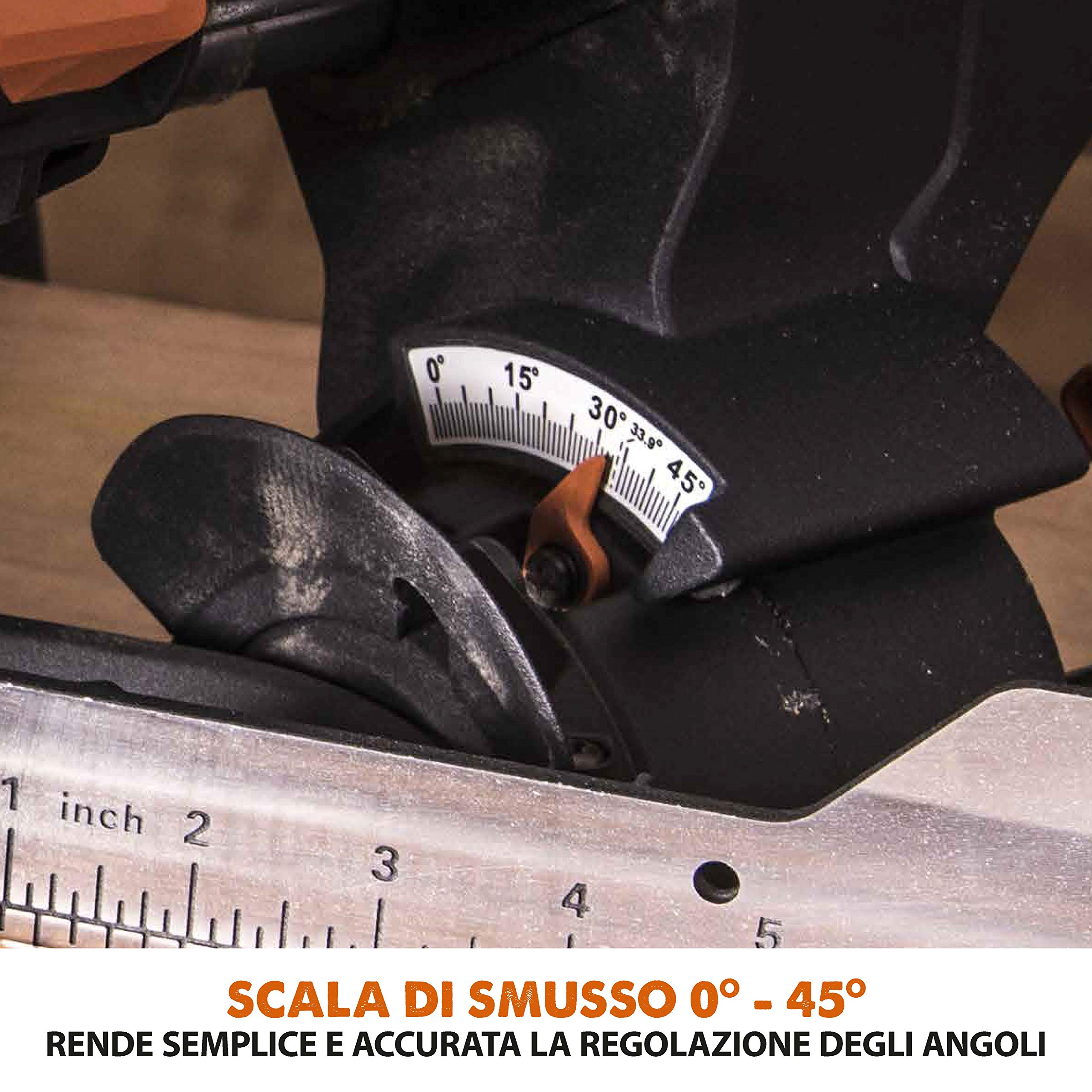 Evolution Power Tools R255SMS+ Troncatrice Radiale Scorrevole Multi-Materiale 255 mm con Pacchetto Plus, 230 V