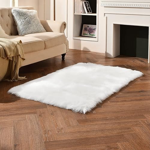 Vista 71 de duduta Tapete redondo de piel de oveja sintética color púrpura de 4 x 4 pies, peludo y mullido, lavable a máquina