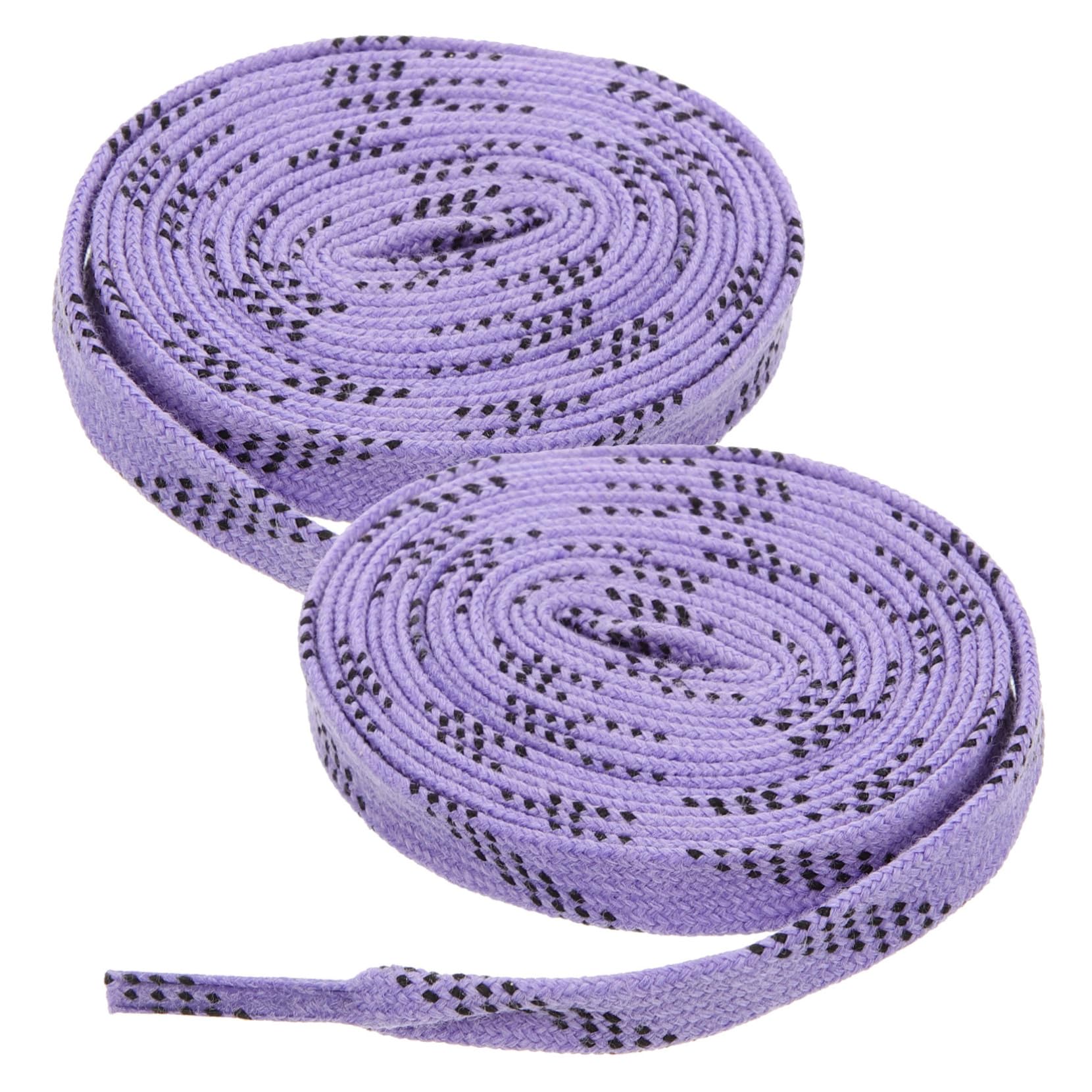 ibasenice Cordones de Cera Cordones de Patines de Hockey encerados Cordones Planos cordón Patinar Reemplazo de Zapatos Corbata de Zapatos Casuales poliéster Púrpura