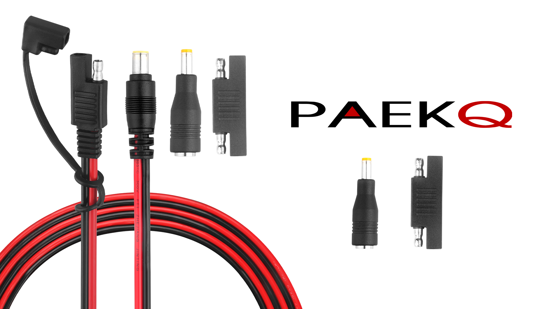 rmse0824Aaページ DC 8mm Male to SAE Connector Adapter 14AWG 6Ft Cable Wire