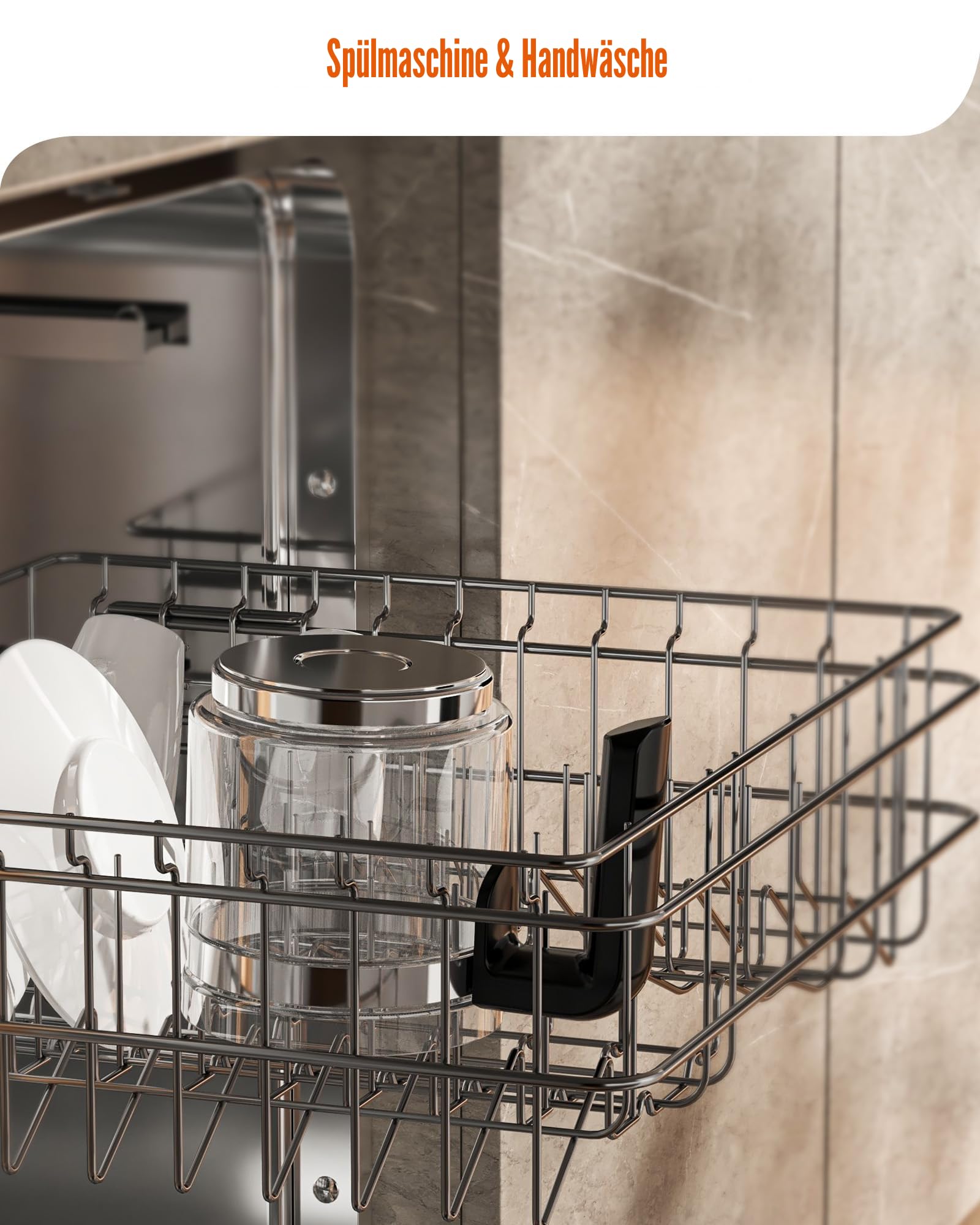 Morpilot Milchaufschäumer Elektrisch, 6 in 1 Milchschäumer für Milchschaum heiß und kalt, heißer Schokolade, 130-500ml, 600W, Visuelles Glas, Latte-Design, Spülmaschinenfest, Schwarz