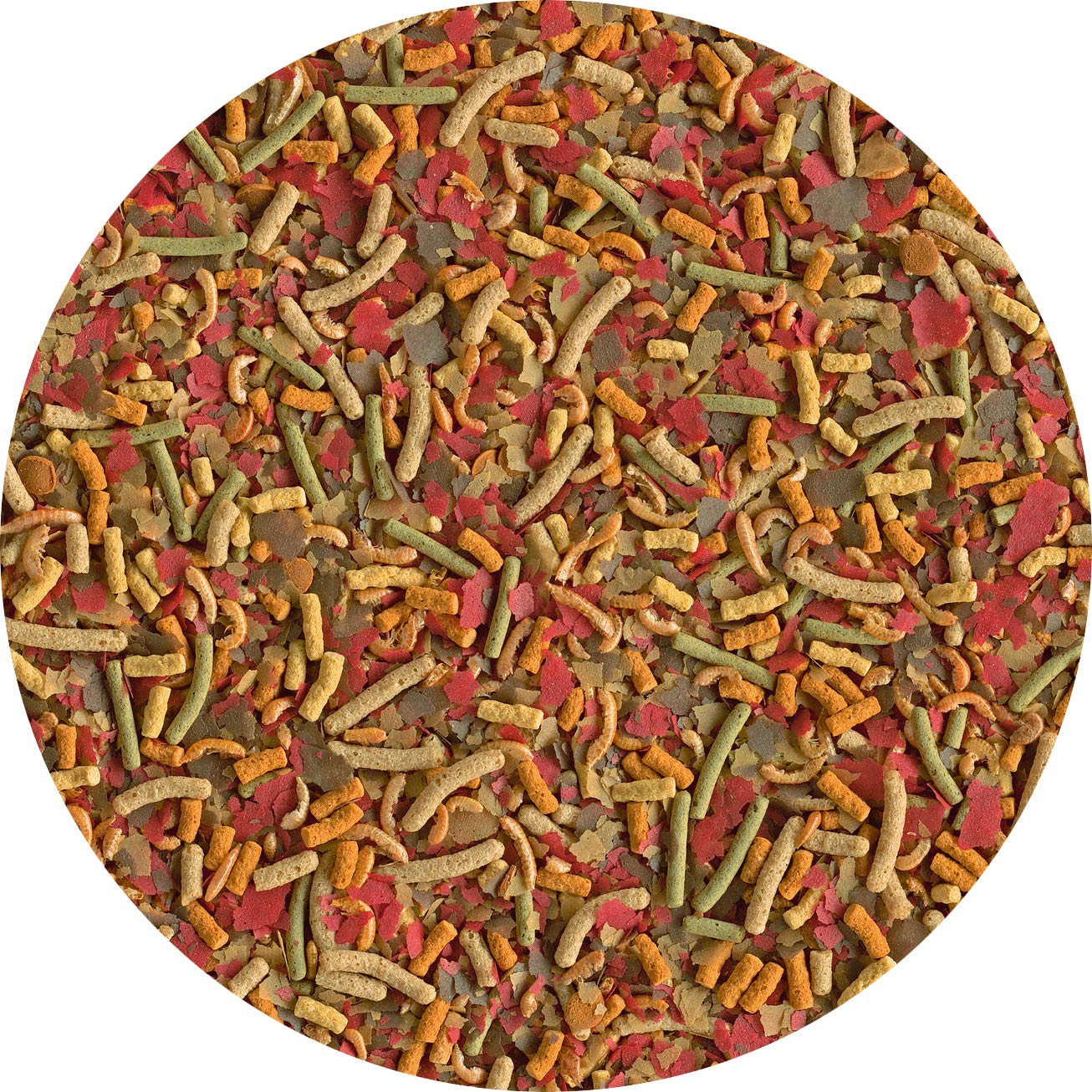 Tetra Pond Multi Mix – karma dla ryb do mieszanych stawów, zawiera cztery różne rodzaje karmy (karma dla płatków, pałeczki do karmy, gammarus, wafer), 7 litrów