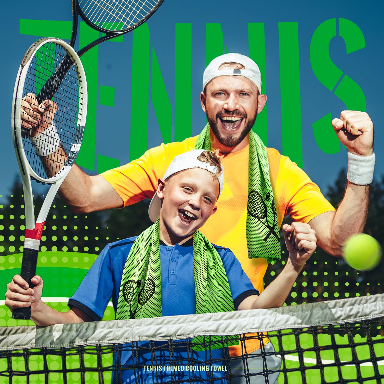 HunnmingRe 12 Count Cooling Towel Tennis Breathable Chilly Towel 32'' x 12'' Soft Tennis Ice Neck Wrap Workout Sweat Washcloths for Sports Gym Microfiber Dishcloths for Coach Gifts