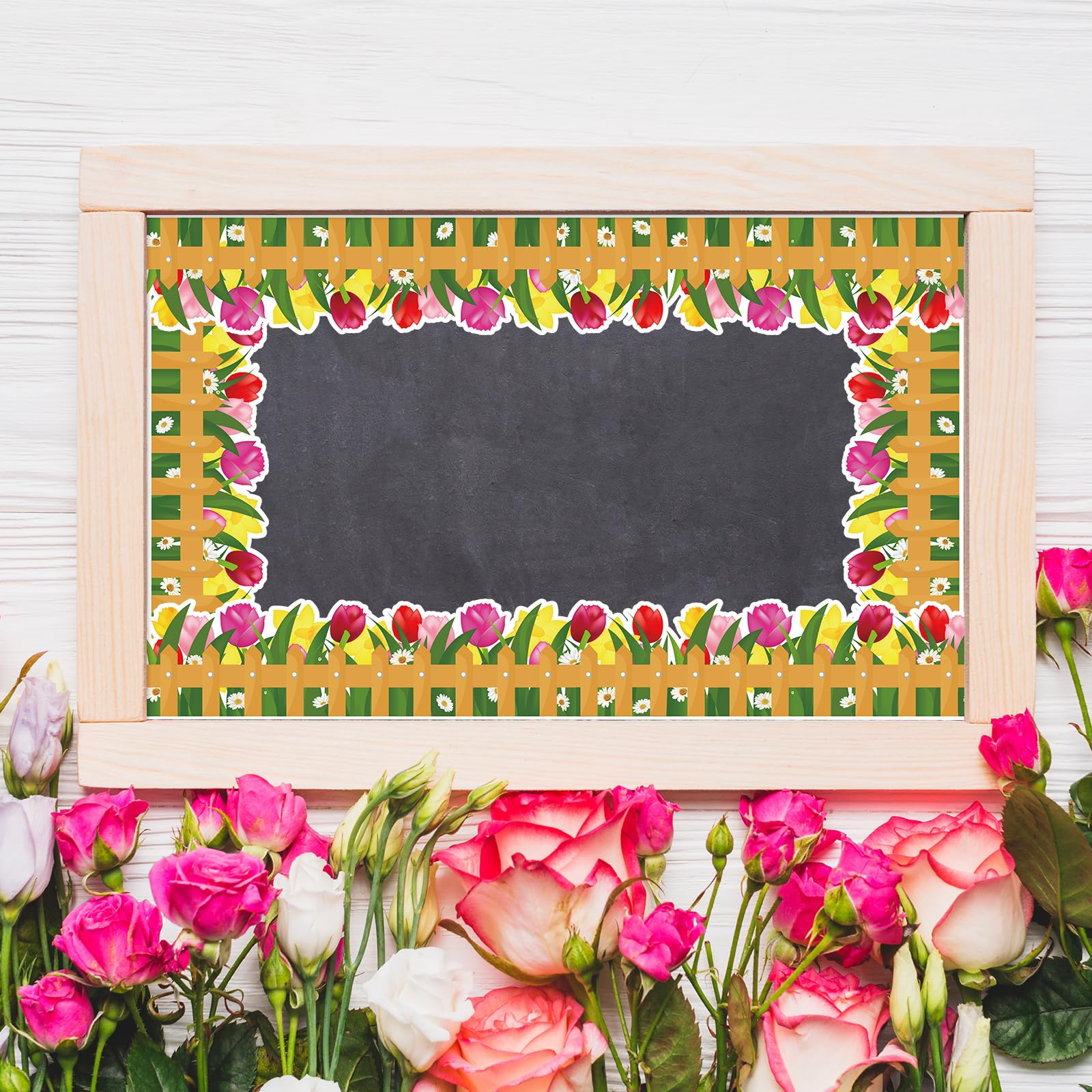 Easter Spring Decor JarThenaAMCS Plaid Bulletin Board Border - 32.8ft ...