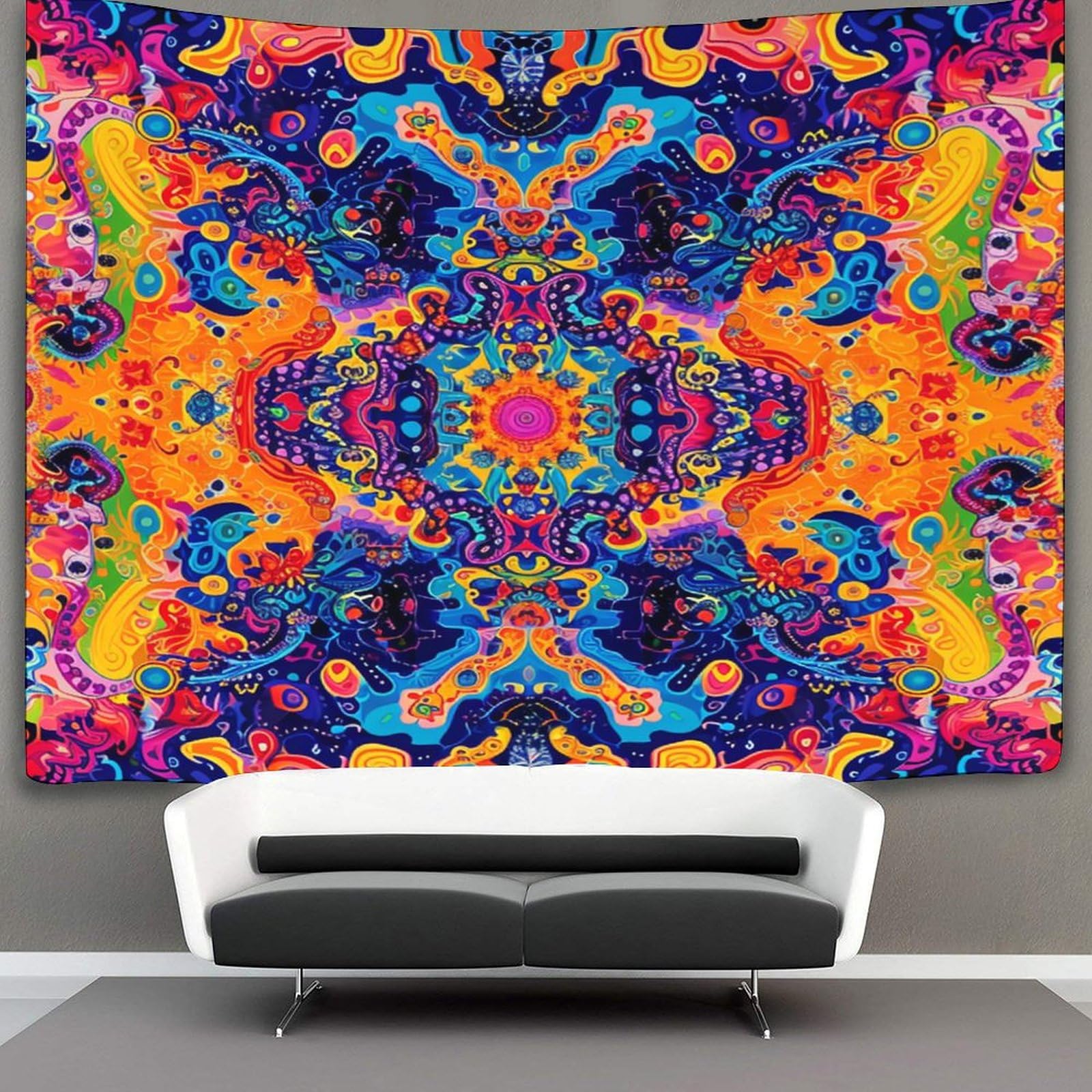 DCABEIOOE 3D Psychedelic Printed Wall Blanket Home Decoration Bedding Poster Wall Art Tapestry Tapestries Wall Hanging Soft Polyester for Bedroom Living Room Dorm Decor 130cmx150cm