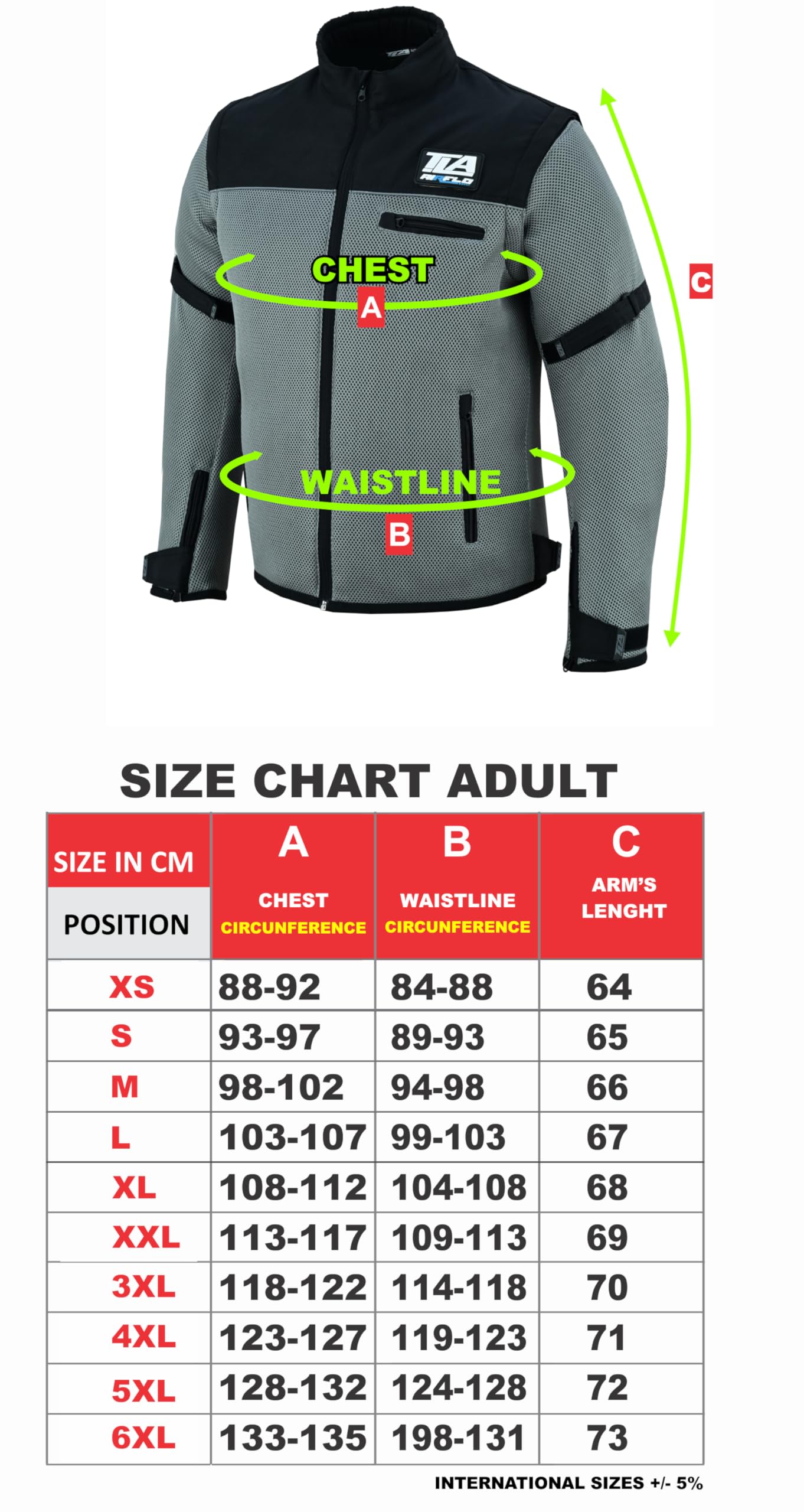 TLA AIRFLO Chaqueta moto verano con mangas desmontables | Chaqueta moto verano hombre y mujer con protecciones | Chaqueta de moto y scooter en tejido perforado y ligero | Chaleco de moto