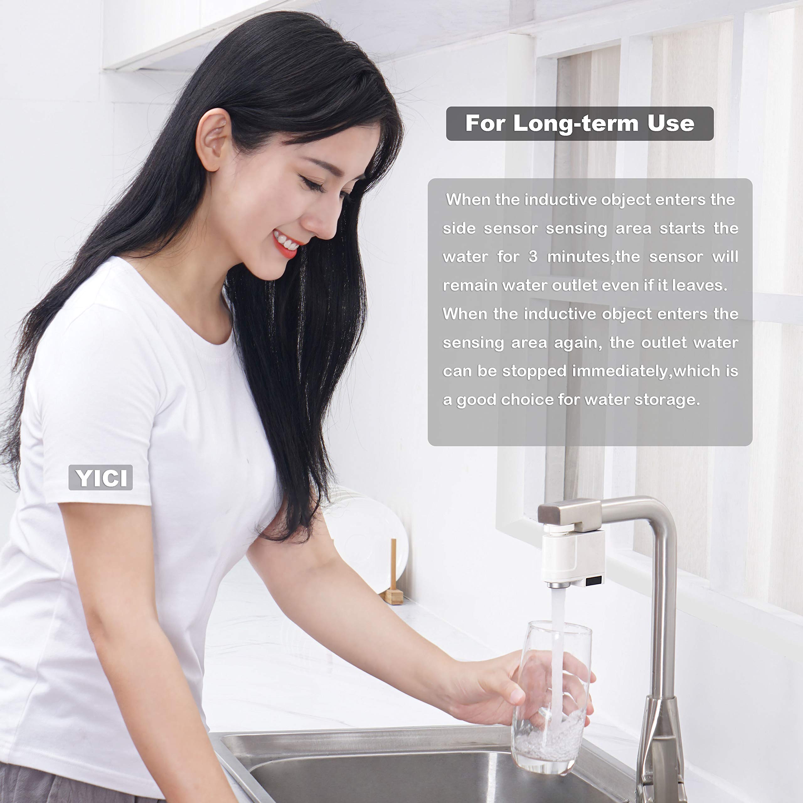 ZCJB Touchless Faucet Adapter for Kitchen Bathroom Sink US Standards Thread Level-1 Water Efficiency IPX6 Waterproofâ€¦