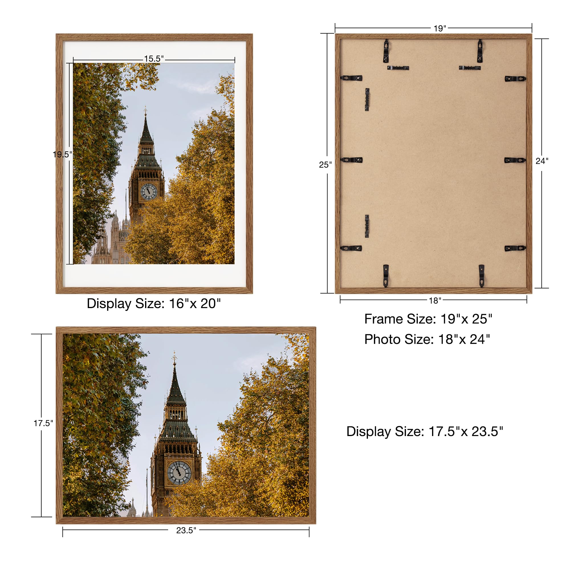 Amazon.co.jp: Axeman 18x24インチ ポスターフレーム マット付き 16x20