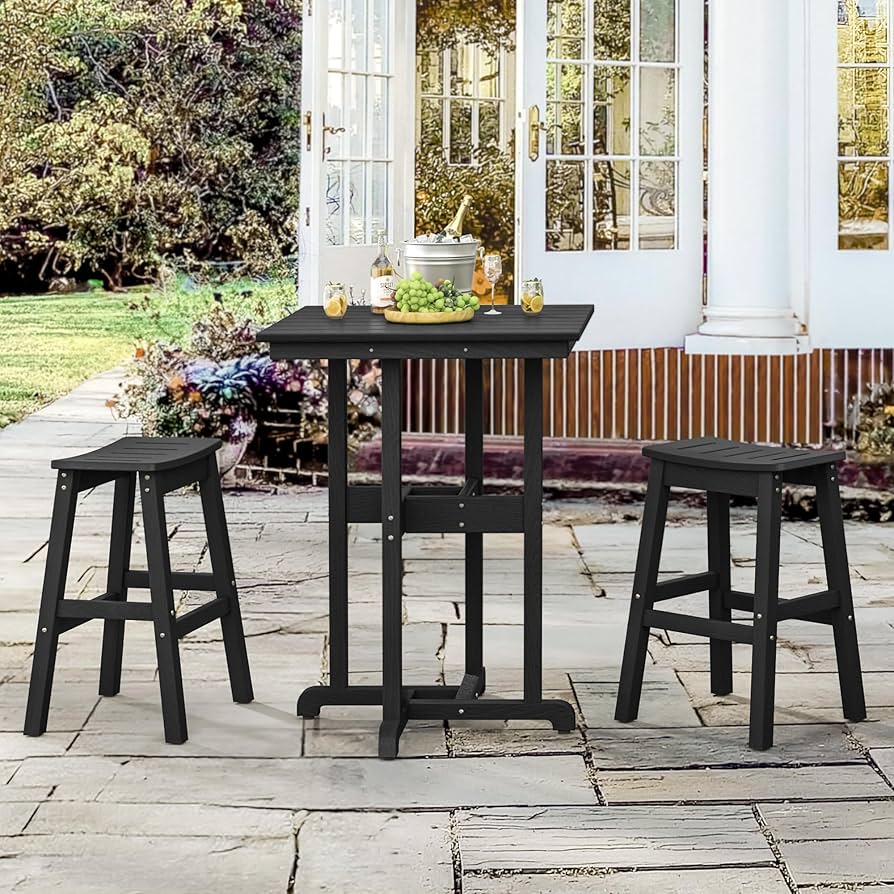 プーアボーテ　トレスパス　L Amazon.com: Homenjoy 3-Pieces Patio Table and Bar Set, Extra