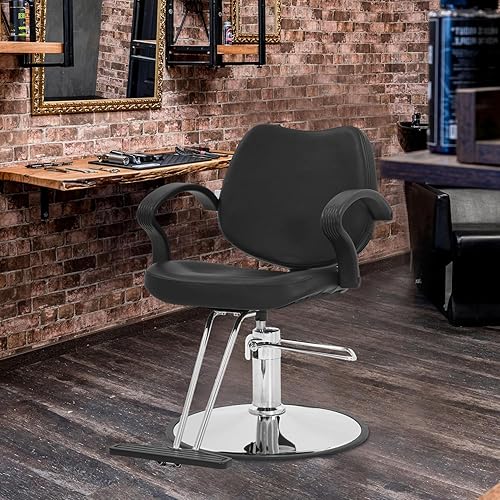 Miniatura 2 de Silla de peluquero  Silla de corte de pelo con bomba hidráulica de alta resistencia con giro 360 y diseño ergonómico para mujeres y hombres, color