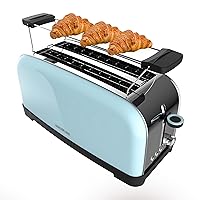 Cecotec Tostapane Vertical 2 Fessure Lunghe Toastin' Time 1500 Blu. 1500 W