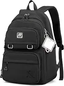 Mochila feminina bolsa escolar impermeável bolsa notebook 15,6 polegadas mochilas casual grande nylon