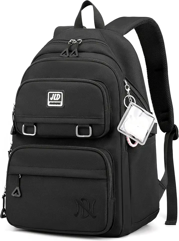 Mochila feminina bolsa escolar impermeável bolsa notebook 15,6 polegadas mochilas casual grande nylon