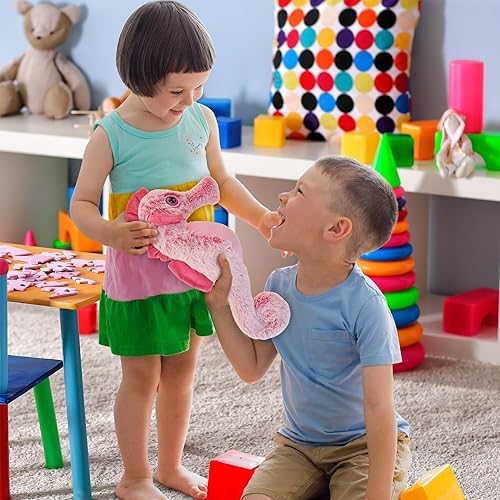 Miniatura 6 de DolliBu - Peluche de caballito de mar rosa, súper suave, lindo animal de peluche para niños y adultos, adorable juguete de regalo para niñas y