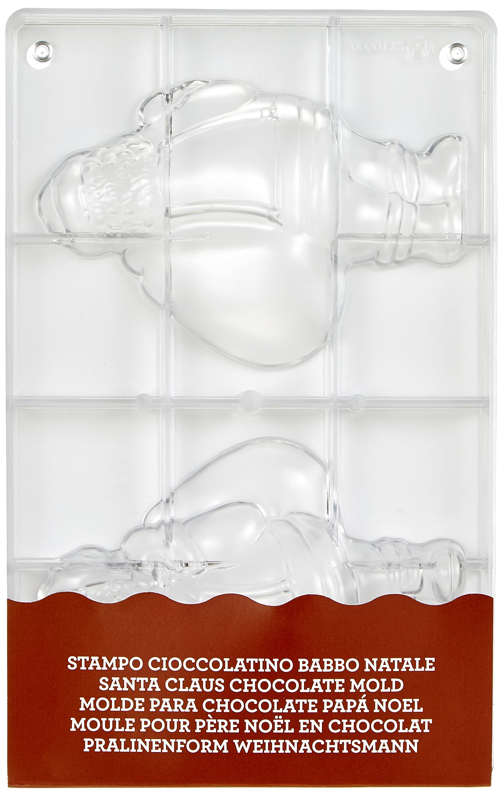 DECORA Święty Mikołaj Poliwęglan Forma 99 X 150 MM 275 X 175 X22 MM, Policarbonato