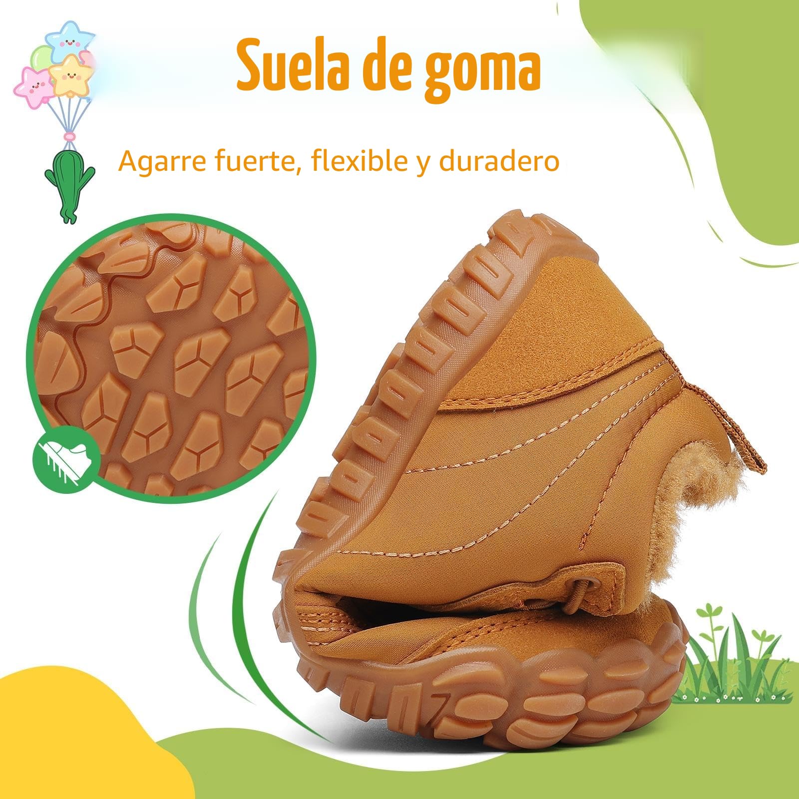 Botas de Nieve Niño Barefoot Zapatillas Niña Cómodas y Abrigadas Antideslizante Botas de Invierno Gr.26-36