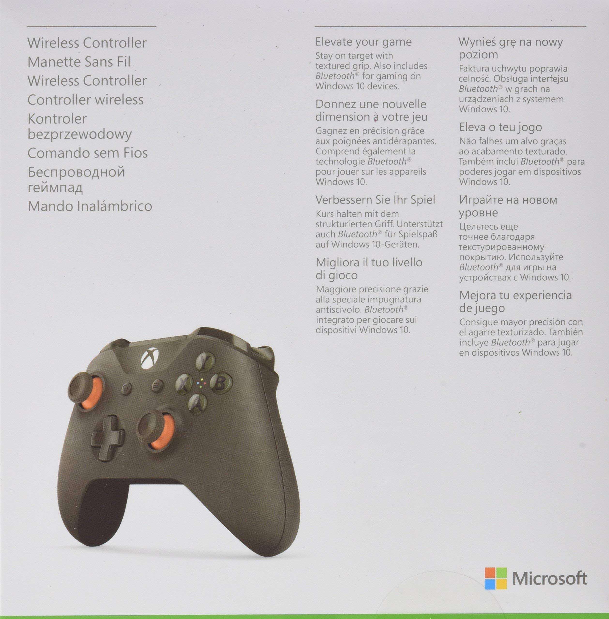 Manette sans fil pour Xbox One - vert/orange