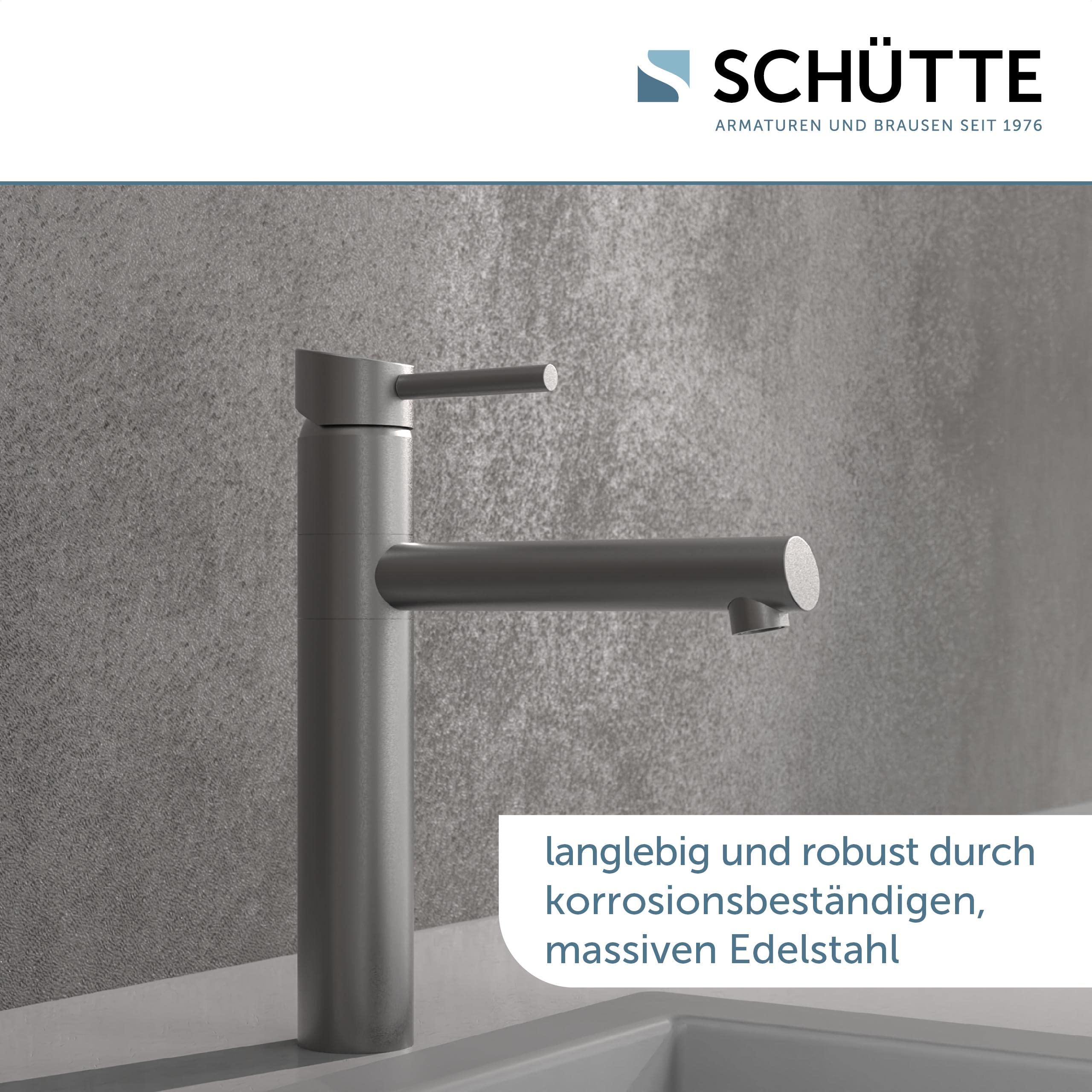 SCHÜTTE BRISTOL Spültischarmatur, Wasserhahn Küche, 360 Grad schwenkbare Spültischarmatur, Mischbatterie Küche, Edelstahl