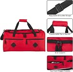 55 Sacs à bandoulière Multi Poche Liter pour hommes & Les femmes pour voyager, le gymnase, et en tant que sac d'équipement de sport / Organisateur (Rouge)