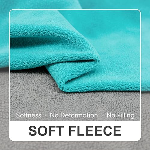 Miniatura 3 de cyeollo Paquete de 2 suéteres elásticos de forro polar para perro, chaqueta de invierno para perro con rayas reflectantes, suéteres para perros