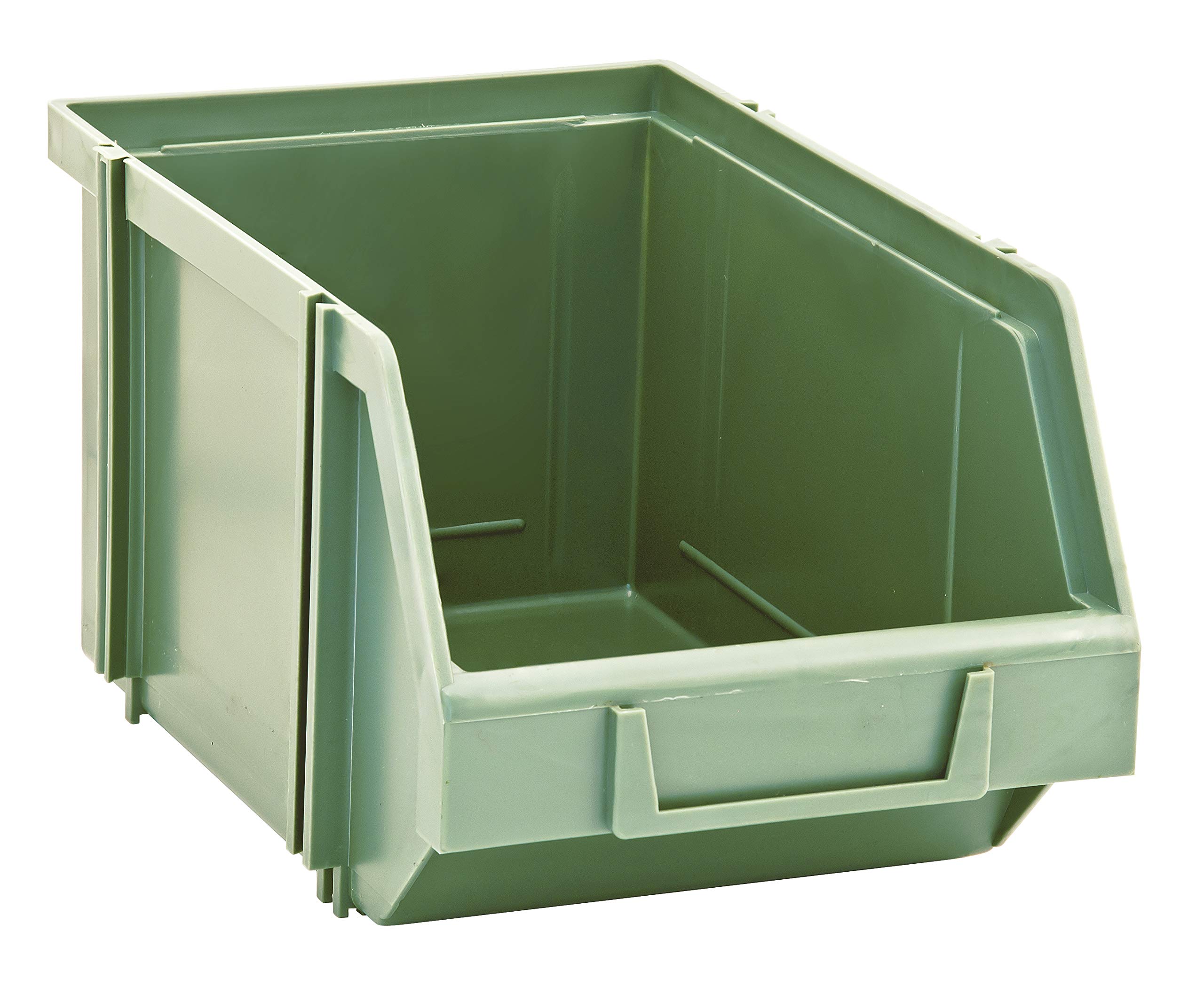 Set 9 contenitori a bocca di lupo in PST AU - L 151 x H 128 x P 240 - Verde