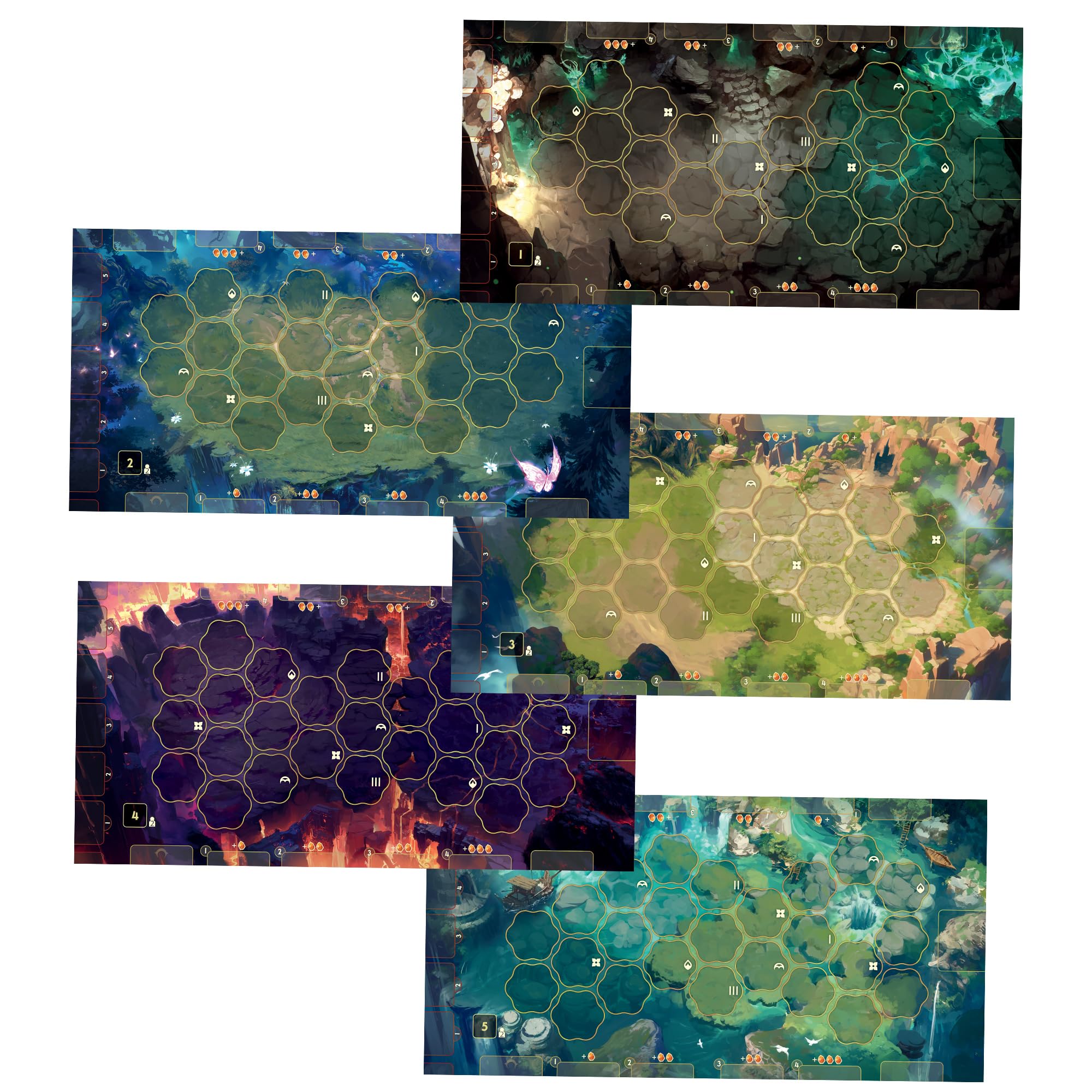 Dragon Eclipse Arena PLAYMATS - Double-Sided Neoprene Mats for Tactical Battles, 560x280mm Gaming Mats for Mystlings Arena, Made by Awaken Realms