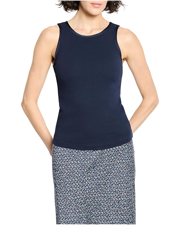 NIC+ZOE Trimmed Perfect Knit Ribbed Tank - Main View