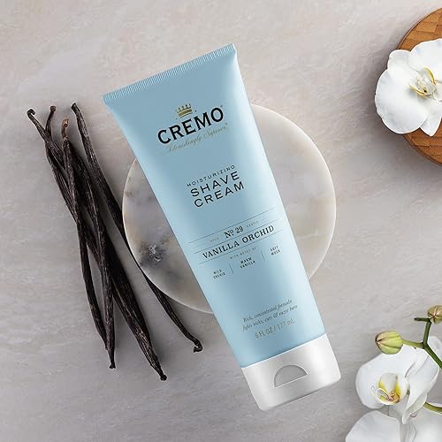 Miniatura 2 de Cremo Crema de afeitar hidratante de vainilla y orquídea, sorprendentemente superior, crema de afeitado ultrafina para mujeres, combate rasguños,