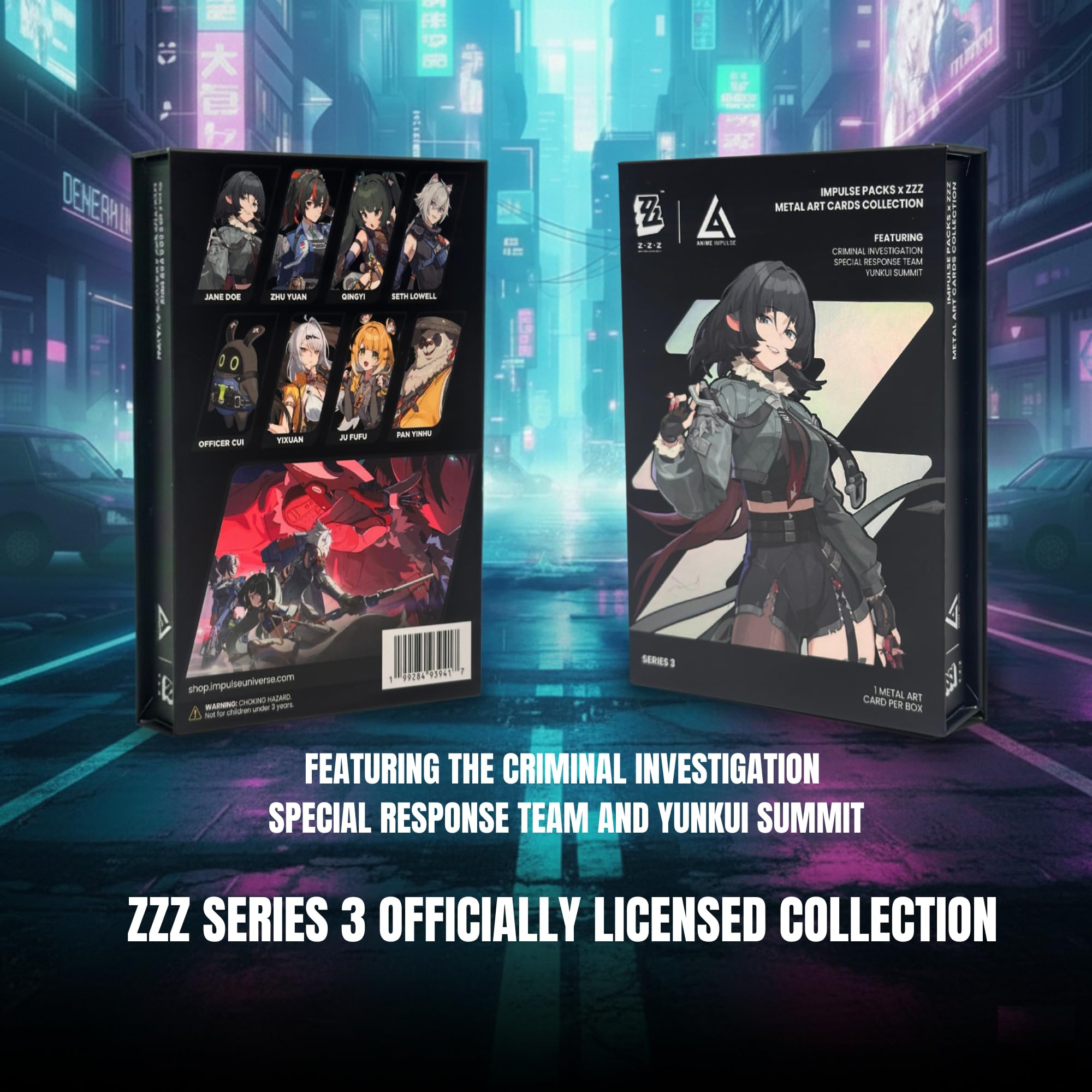 Amazon.com: ZENLESS Zone Zero Impulse Packs x ZZZ Metal Art Cards